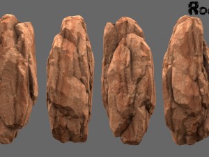 desert rocks 3D 模型