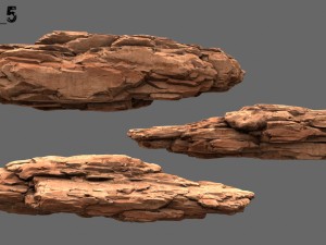desert rocks 3D 模型