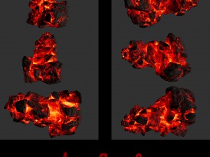 lava rocks 3D Модель