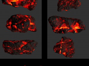 lava rocks 3D Модель