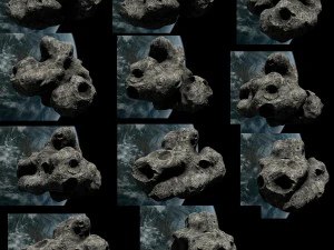 asteroid set 3D Model