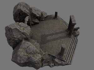 temple 3Dモデル