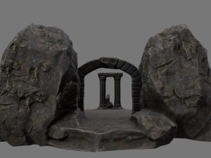 temple 3Dモデル