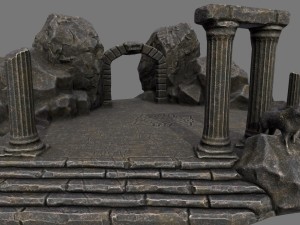 temple 3Dモデル