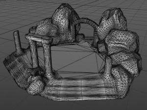 temple 3Dモデル