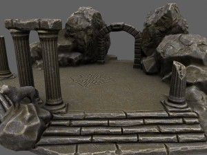 temple 3D 모델