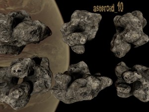 asteroid set Modèle 3D
