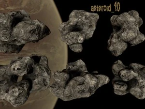 asteroid set 3D Model