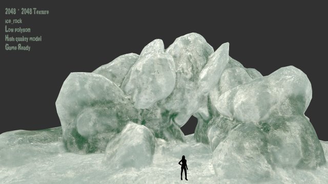ice cave Model 3D .c4d .max .obj .3ds .fbx .stl .blend 