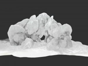 氷の洞窟1 3Dモデル