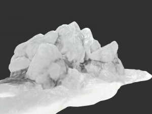 氷の洞窟1 3Dモデル