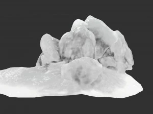 氷の洞窟1 3Dモデル