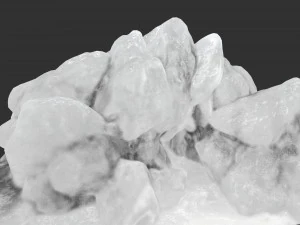 氷の洞窟1 3Dモデル