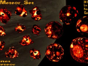 lava asteroid Model 3D
