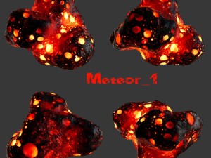 lava asteroid 3D Model