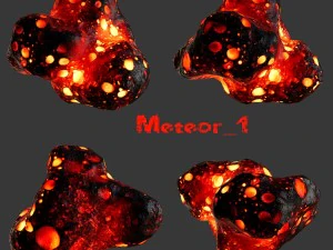 lava asteroid 3D Model