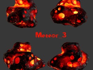 lava asteroid 3D Model