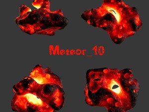 lava asteroid 3D Model
