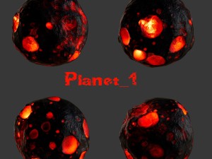 lava asteroid 3D Model