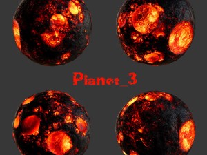 lava asteroid 3D Model