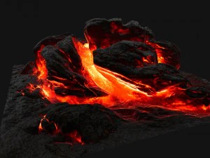 rocha de lava Modelo 3D