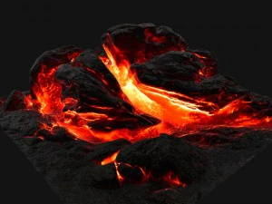 rocha de lava Modelo 3D