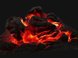 rocha de lava Modelo 3D