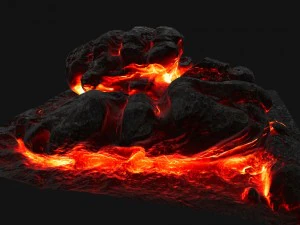 rocha de lava Modelo 3D