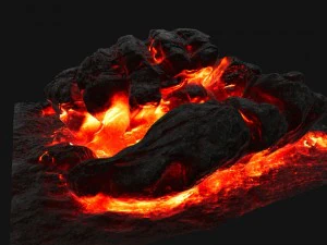 rocha de lava Modelo 3D