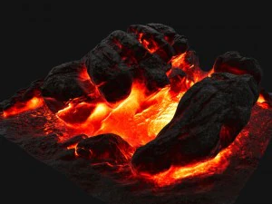 rocha de lava Modelo 3D