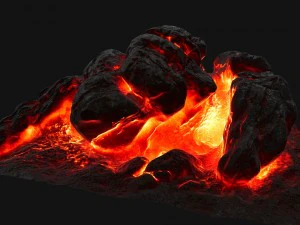 rocha de lava Modelo 3D