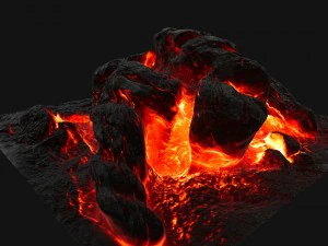rocha de lava Modelo 3D