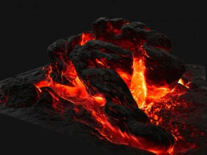 rocha de lava Modelo 3D