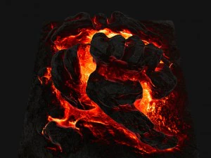 rocha de lava Modelo 3D