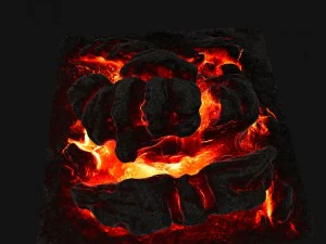 rocha de lava Modelo 3D