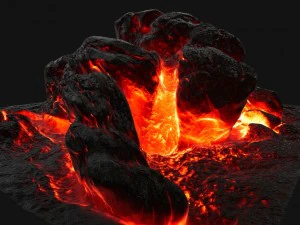 rocha de lava Modelo 3D