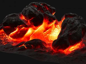 rocha de lava Modelo 3D