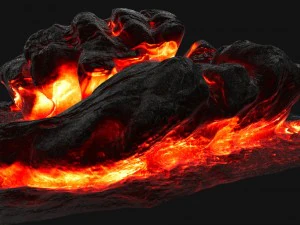 rocha de lava Modelo 3D