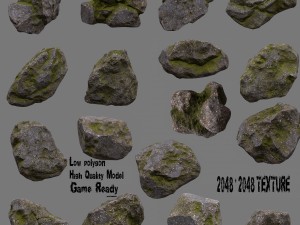 rock set1 3D मॉडल