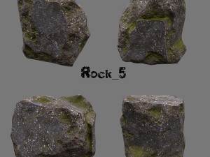 rock set1 3D मॉडल
