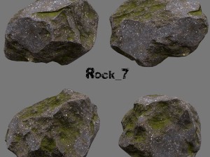 rock set1 3D मॉडल
