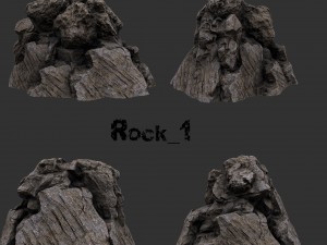 rocks set2 3D 모델