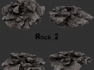 rocks set2 3D 모델