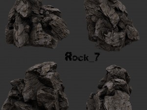 rocks set2 3D 모델