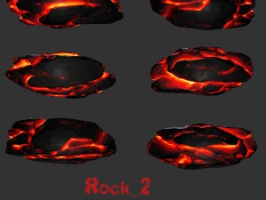 lava rocks3 Model 3D