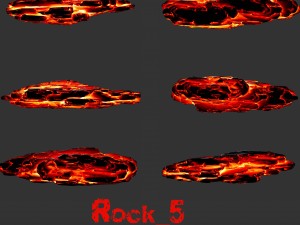 lava rocks3 Model 3D