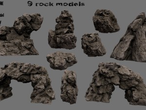 rocks3 Modèle 3D