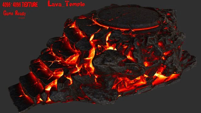 lavatemple 3D Model .c4d .max .obj .3ds .fbx .stl .blend 