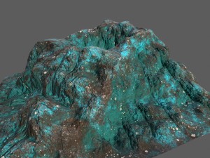 beach rock Modello 3D