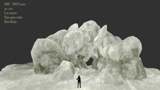 ice 3D Model .c4d .max .obj .3ds .fbx .stl .blend 